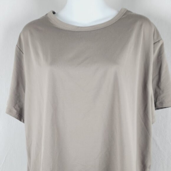 All In Motion Women's Taupe Short Sleeve Crew Neck Casual T-Shirt Size XXL - Picture 2 of 9